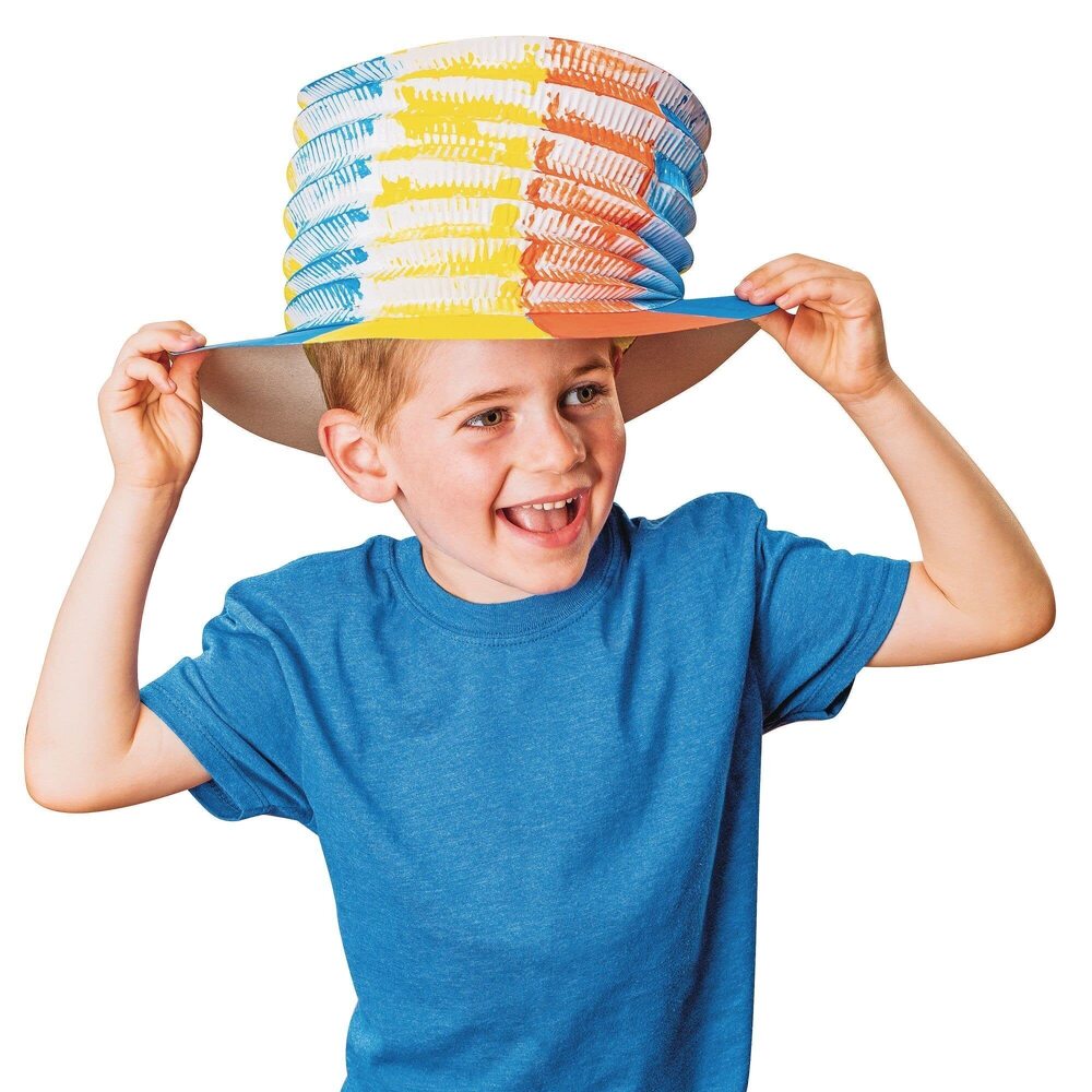 8303 Pop Up Paper Hat 12-1/2 in X 8 in Pk24, White